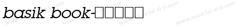 basik book字体转换